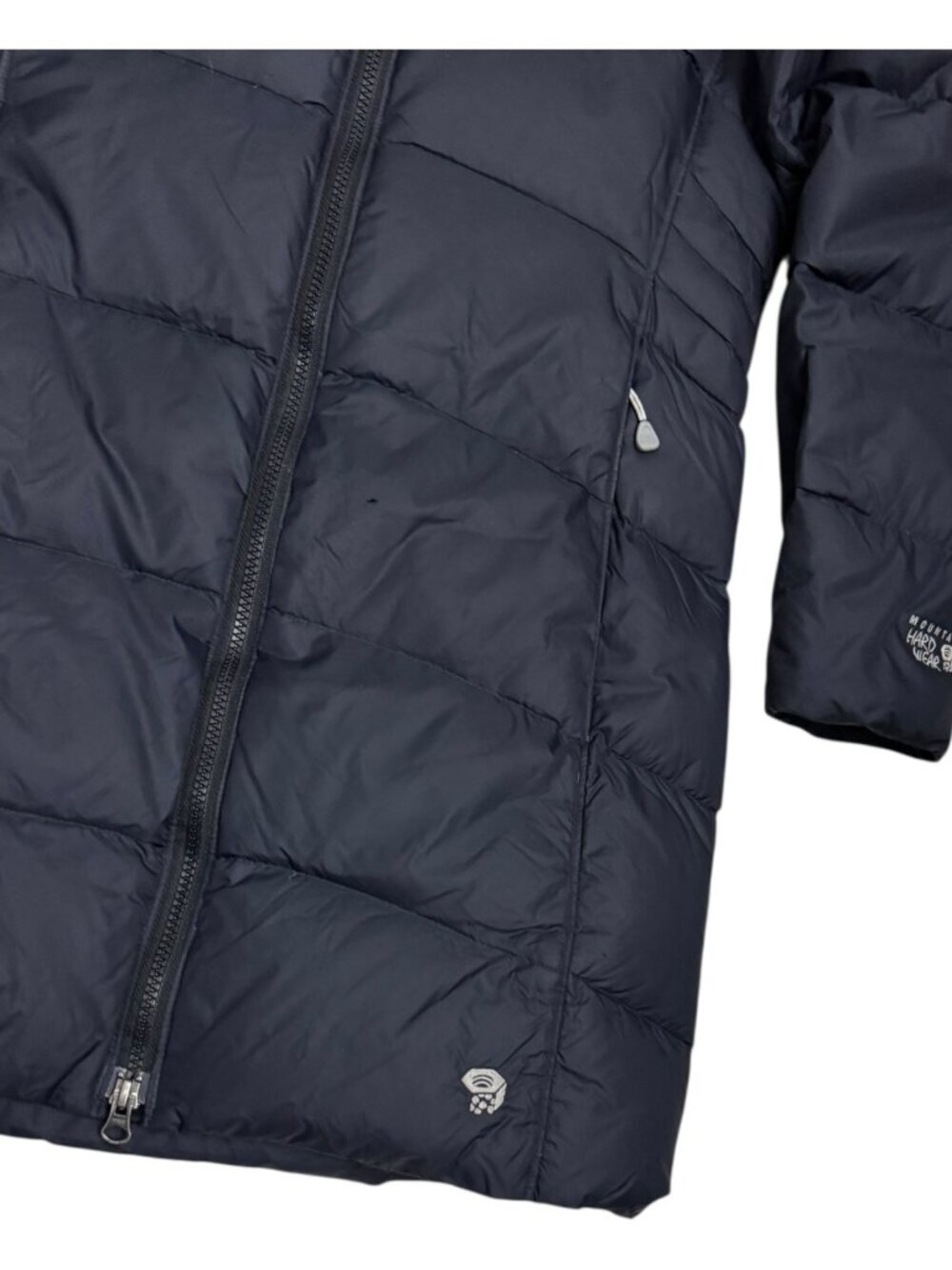 MOUNTAIN HARDWEAR Coat Down Fill Black Winter Long Puffer Parka Jacket Womens S - Picture 8 of 9
